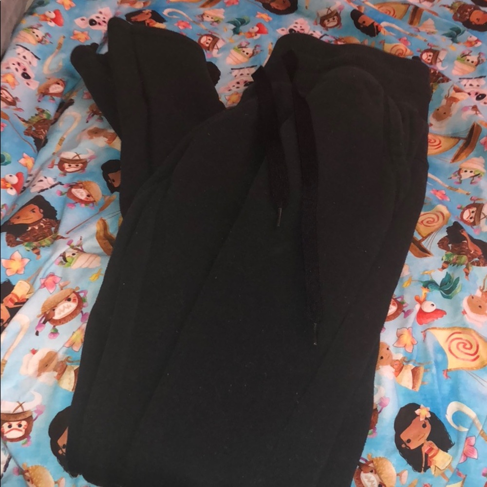 Black Tight Sweat Pants